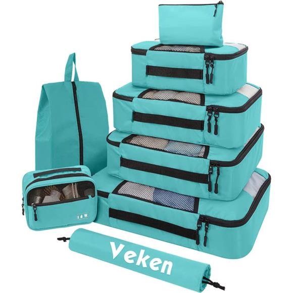 8Pcs Packing Cubes for Suitcases Organizer Bags Set for Travel Essentials Bags - Picture 1 of 7